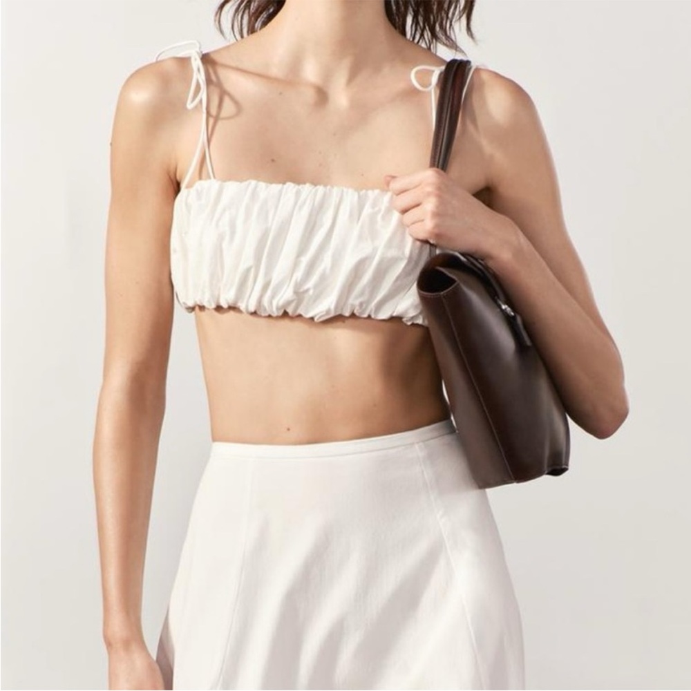 Zara White Crop Top